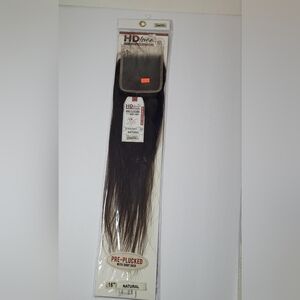 HD Lace Closure 4X4 Straight Natural Color  7A Baby Hair Virgin Human Hair